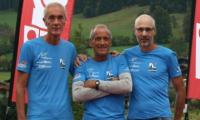 Zwei Oberwalliser Siege bei der Tour de Tirol: Remo Jordan, Anton Abgottspon und  Beat Millius (v.l.).