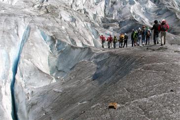 Mit uns unterwegs in der Natur: Z.B. auf einer Gletschertour