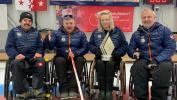 Das Team Crans Montana Tor gewinnt die Goldmedaille bei den Curling-Rollstuhl Schweizermeisterschaften in Brig.